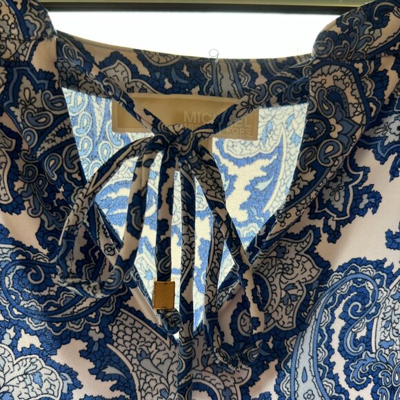 Blue Summer Plus Size Dress - Picture 3 of 5